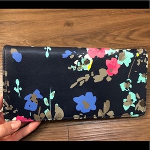 Floral clutch wallet